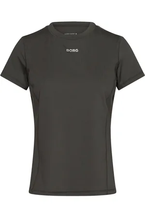 Björn Borg Borg Reform Slim T-Shirt Sport Women Sport Clothing Sports Tops & T-shirts Sport T-shirts Khaki Green