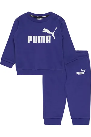 PUMA Minicats Ess Crew Jogger Fl Sport Sweatsuits Blue