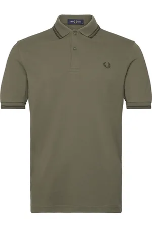 Fred Perry Twin Tipped Fp Shirt Tops Polos Short-sleeved Green