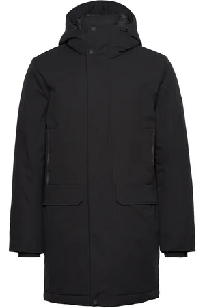 TOM TAILOR Tech Hooded Parka Parkas Jakke Black