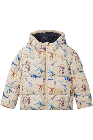 TOM TAILOR Allover Printed Puffer Jacket Fôret Jakke Multi/patterned