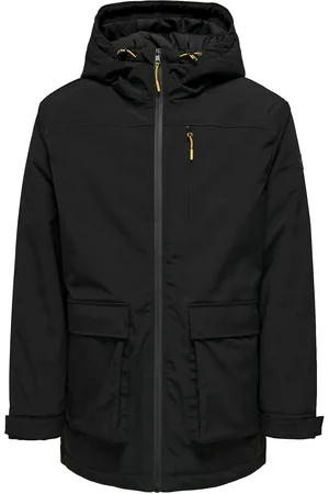 Only & Sons Onstom Parka Athl Parkas Jakke Black