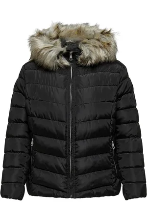 ONLY Carnew Ellan Life Quilted Hood Jkt Otw Fôret Jakke Black