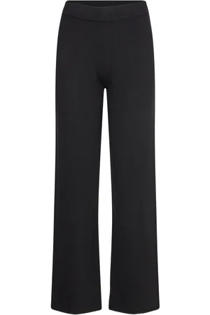 Bruun & Stengade Bs Scarlett Pants Bottoms Trousers Straight Leg Black