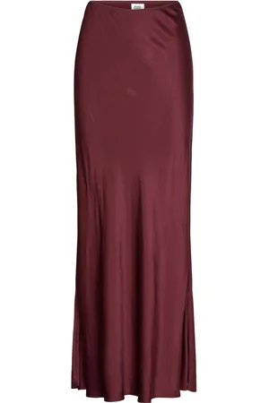 Twist & tango Tyne Satin Maxi Skirt Skirts Maxi Skirts Burgundy