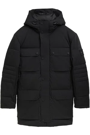TOM TAILOR Hybrid Down Parka Parkas Jakke Black