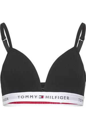 Tommy Hilfiger Triangle Bra Fixed Foam Night & Underwear Underwear Tops Black