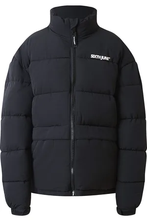 Sixth June Back Printed Reg Downjacket Fôret Jakke Black