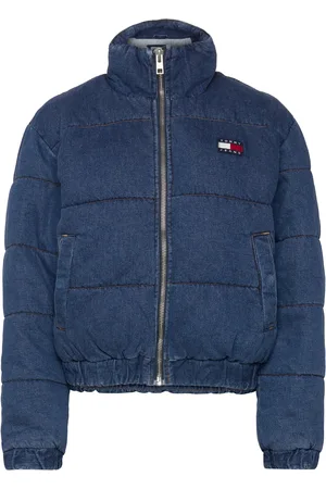 Tommy Hilfiger Denim Puffer Jkt Dh6051 Fôret Jakke Blue