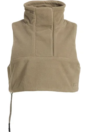 Rethinkit Polar Fleece Collar Vest Campfire Tops Sweat-shirts & Hoodies Fleeces & Midlayers Beige