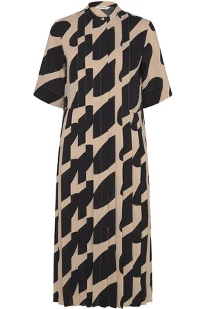 Marimekko Pliitti Linssi Knelang Kjole Black