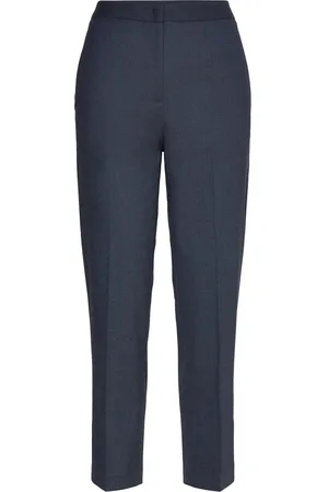 Tommy Hilfiger Flannel Slim Straight Pant Bottoms Trousers Straight Leg Navy