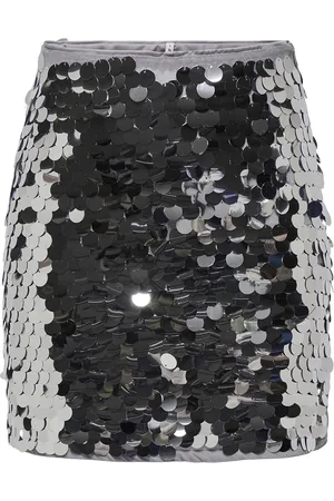 ONLY Onlnancy Sequin Skirt Jrs Skirts Short Skirts Silver
