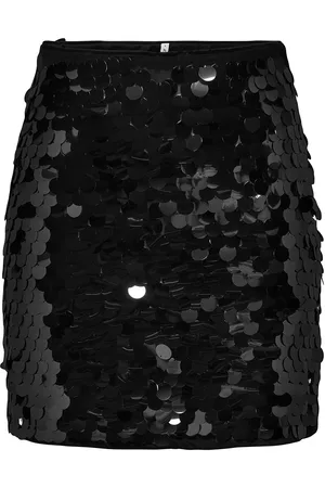 ONLY Onlnancy Sequin Skirt Jrs Skirts Short Skirts Black