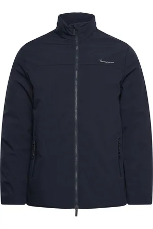 Knowledge Cotton Apparal Climate Shell Jacket - Grs/Vegan Fôret Jakke Navy