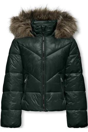 ONLY Kogfever Short Puffer Otw Fôret Jakke Green