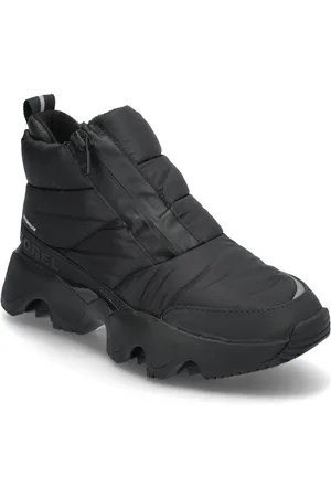 sorel Kinetic Impact Puffy Zip Wp Sport Boots Ankle Boots Ankle Boots Flat Heel Black