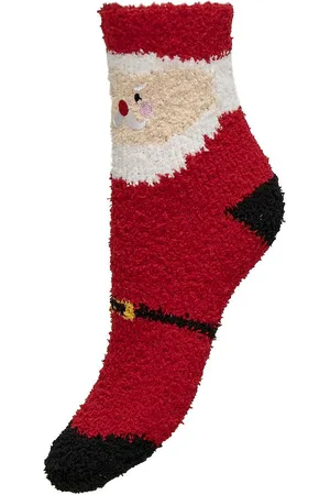 ONLY Kogchristmas Chinelle Sock In A Ball Acc Sokker Strømper Red