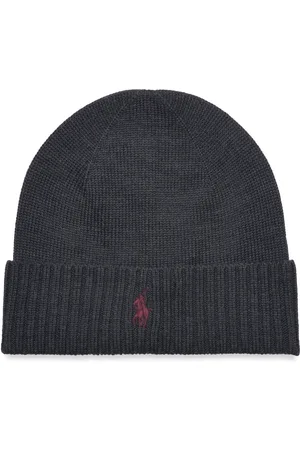 Ralph Lauren Signature Pony Wool Beanie Accessories Headwear Beanies Grey