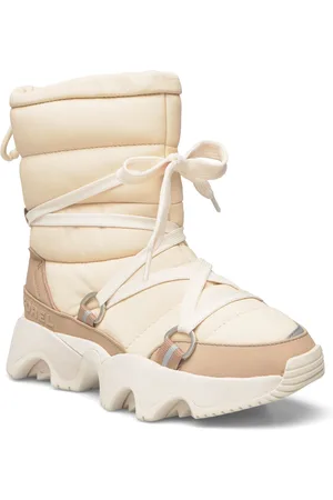 sorel Kinetic Impact Nxt Mid Boot Wp Shoes Wintershoes Cream