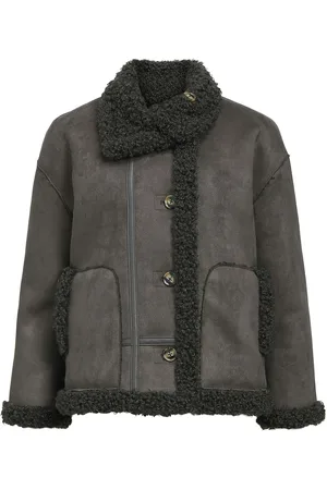 Object Objoaklyn Re Jacket 135 Vattert Jakke Grey
