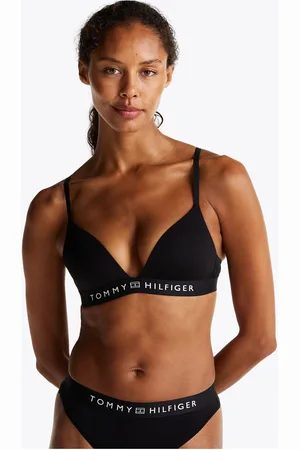Tommy Hilfiger Padded Triangle Lingerie Bras & Tops Soft Bras Non Wired Bras Black