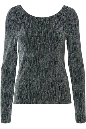 SELECTED Slfanita Ls Low Back Top Tops T-shirts & Tops Long-sleeved Black