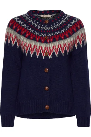 Jumperfabriken Joelle Cardigan Tops Knitwear Cardigans Navy