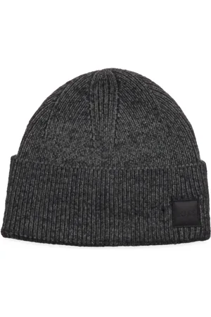 HUGO BOSS Kluna_Hat Accessories Headwear Beanies Grey