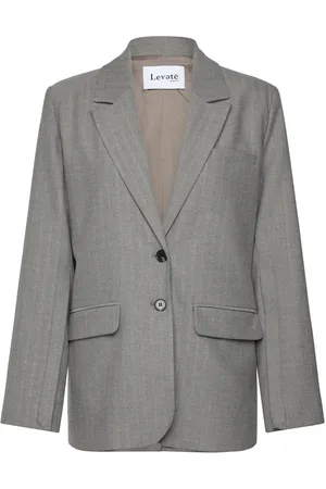 Levete Room Lr-Infinity Blazers Single Breasted Blazers Grey