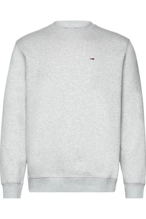Tommy Hilfiger Tjm Reg S Flag Fleece Crew Tops T-shirts Long-sleeved Grey