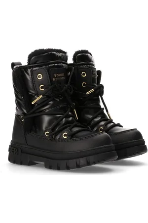 Tommy Hilfiger Kids Winter Boots: Elegance And Warm Vinterstøvletter Med Snøring Black