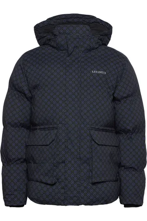 Les Deux Montreal Aop Puffer Jacket Fôret Jakke Navy