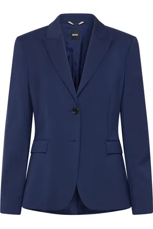 HUGO BOSS Juleah Blazers Single Breasted Blazers Navy