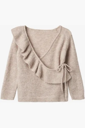 Fliink Star Ruffle Cardigan Tops Knitwear Cardigans Pink
