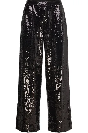 HUGO BOSS C_Tallets Bottoms Trousers Wide Leg Black