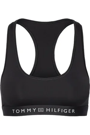 Tommy Hilfiger Unlined Bralette Lingerie Bras & Tops Soft Bras Tank Top Bras Black