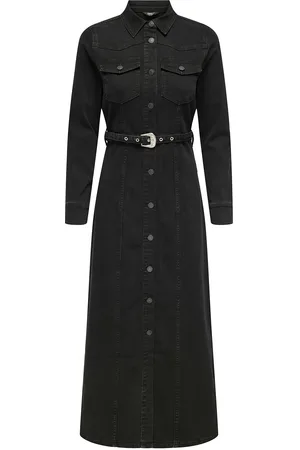 ONLY Onlmyth Life Belt Dnm Maxi Dress Pim527 Maxikjole Festkjole Black