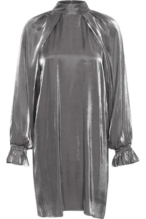 Karen by Simonsen Kbsacha Lotta Dress Kort Kjole Silver