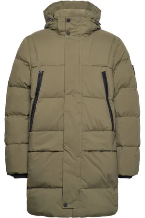 TOM TAILOR Down Parka Parkas Jakke Khaki Green