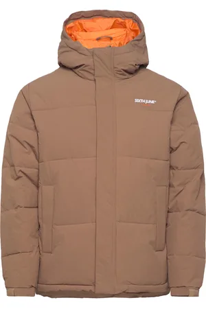 Sixth June Essentiel Embroidered Downjkt Fôret Jakke Beige