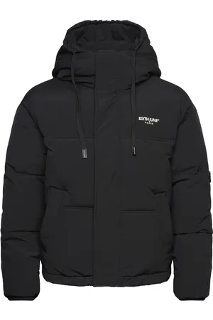 Sixth June O/S Big Rope Detail Downjacket Fôret Jakke Black