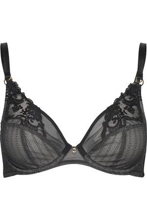 Chantelle Cabaret Sauvage Covering Underwired Bra Designers Bras & Tops Wired Bras Black