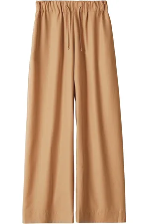 A Part Of The Art Vacant Pants Biscotti Lyocell Bottoms Trousers Wide Leg Brown