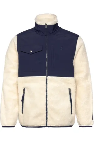 Ralph Lauren Hybrid Fleece Jacket Tops Sweat-shirts & Hoodies Fleeces & Midlayers Cream