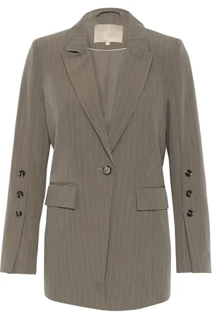 Culture Cuannamary Blazer Blazers Single Breasted Blazers Beige