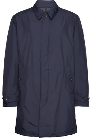 Ralph Lauren Plaid Wool Twill Jacket Tynn Kåpe Navy