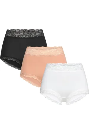 Lindex Brief High Emelie Lace 3 Pack Truse Brief Truse Beige