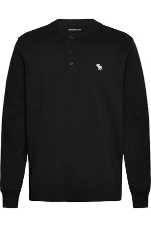 Abercrombie & Fitch Anf Mens Knits Tops T-shirts Long-sleeved Black