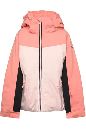 Roxy Free Jet Block Girl Jk Outerwear Snow-ski Clothing Snow-ski Jacket Pink